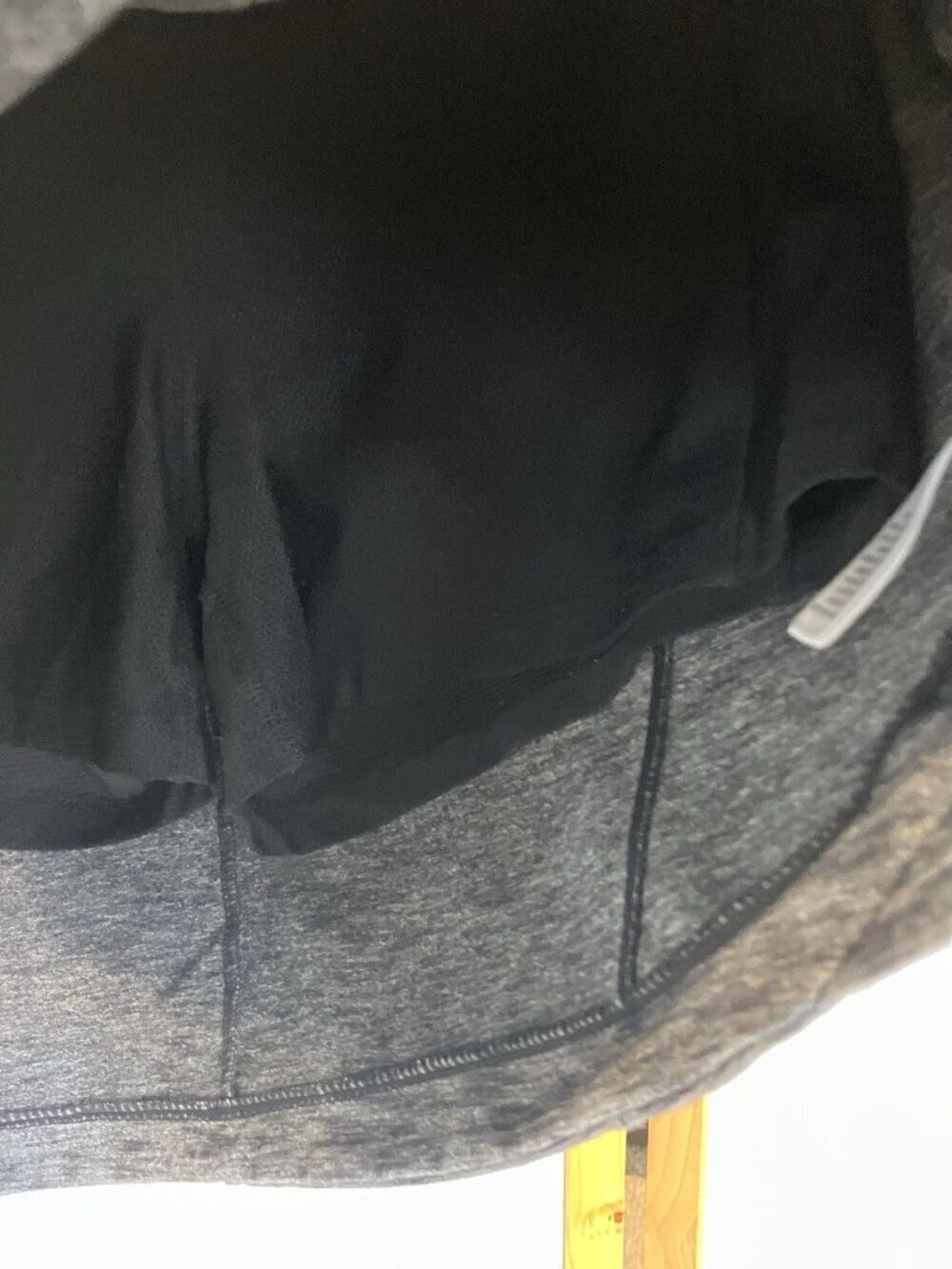 Women’s Athleta Heather Gray Skorts Zip Pockets Drawstring, Hiking, Tennis, Golf - Picture 3 of 7